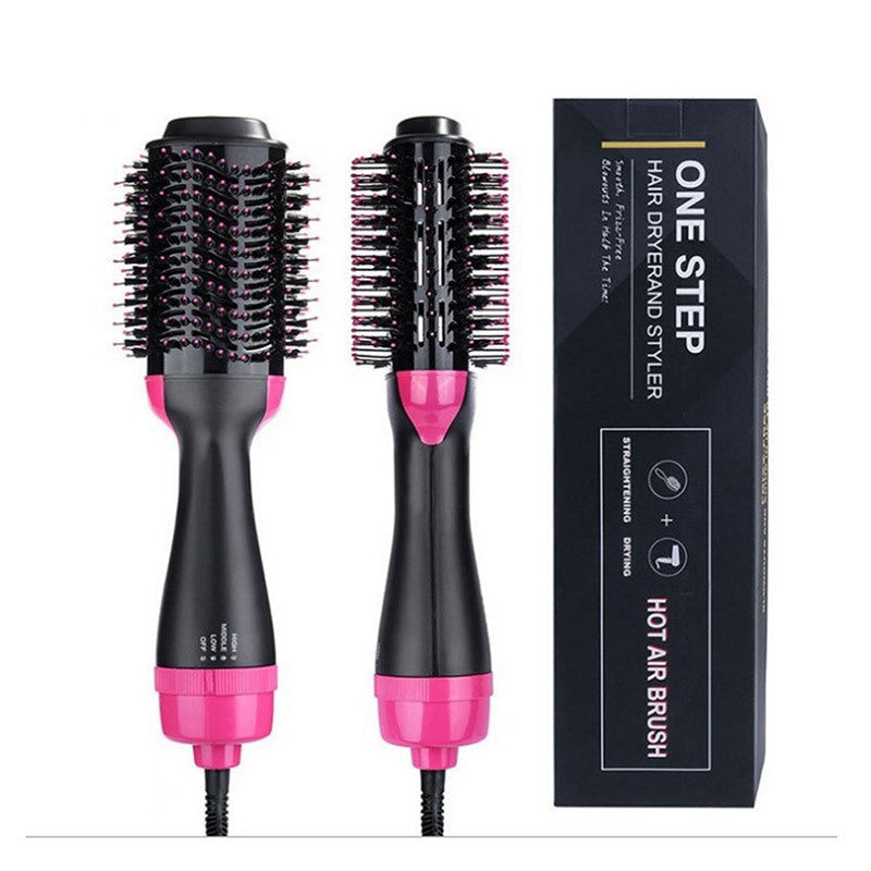 3-in-1 Hair Dryer, Straightener & Hair Curler Brush