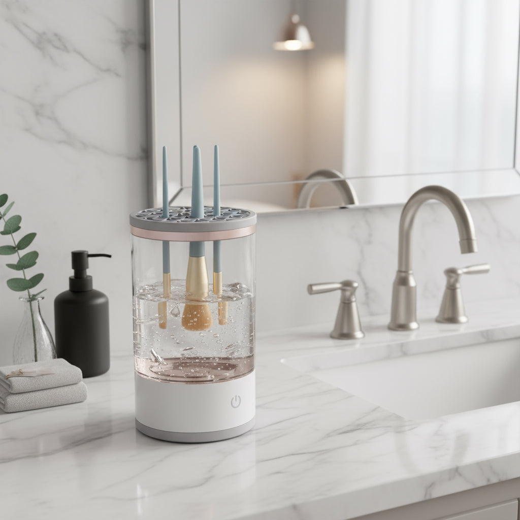 Smart Electric Makeup Brush Cleaner – Quick Cleaning Device for Beauty Tools