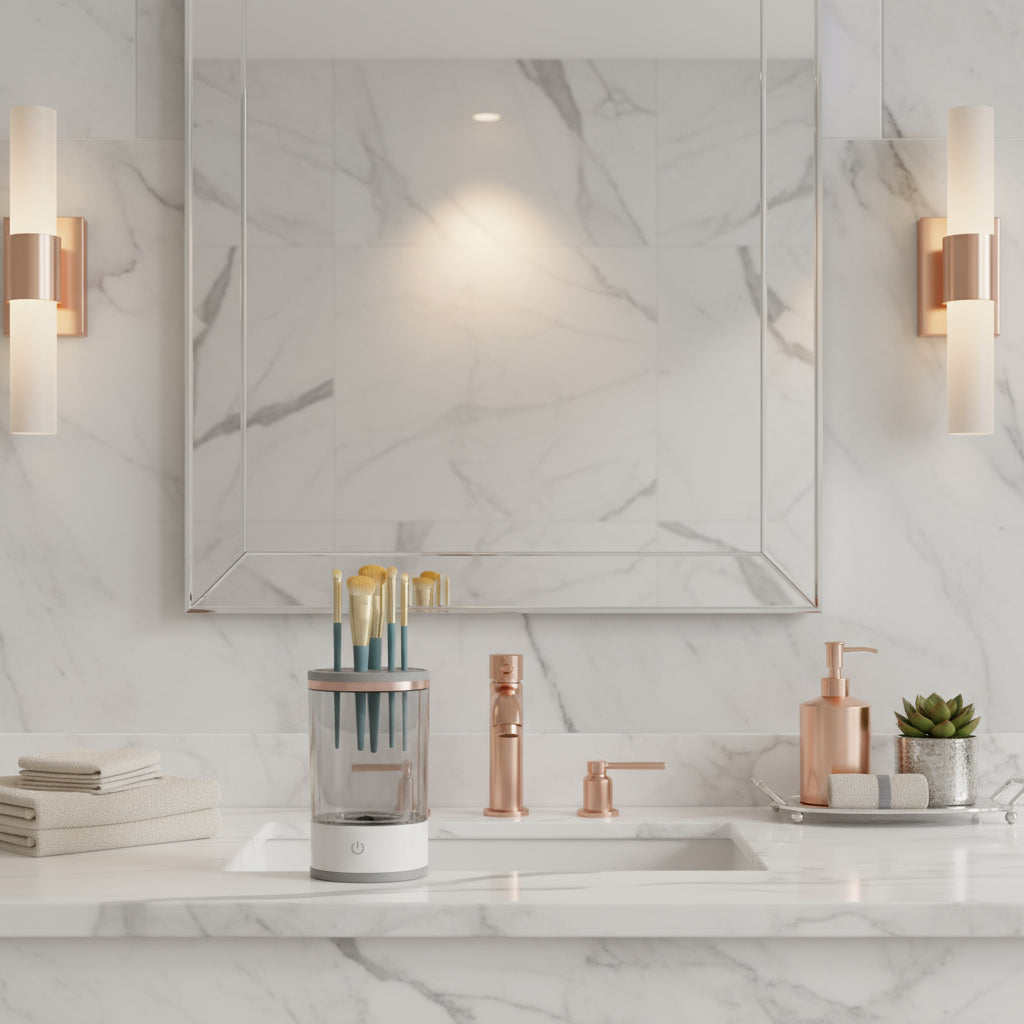 Smart Electric Makeup Brush Cleaner – Quick Cleaning Device for Beauty Tools